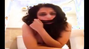 Amateur Indian girlfriend with big boobs teases and fondles herself on webcam 2 min 20 sec