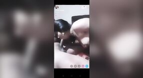 In this online porn video, a desi housewife gets naked and plays with her husband on camera 3 min 00 sec