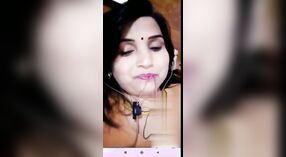 Naughty Desi girl flaunts her juicy boobs in a hot MMS video call 8 min 40 sec