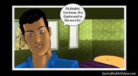 Savita Bhabha的Desi色情卡通：一个诱人的女人，戏弄男人 1 敏 20 sec