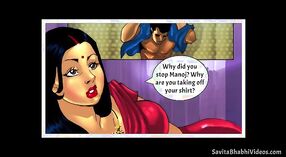 Savita Bhabha ' s Desi Porn Cartoon: Een verleidelijke vrouw die mannen plaagt 2 min 40 sec