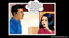 Savita Bhabha ' s Desi Porn Cartoon: Een verleidelijke vrouw die mannen plaagt 0 min 0 sec