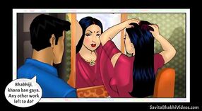 Savita Bhabha ' s Desi Porn Cartoon: Een verleidelijke vrouw die mannen plaagt 0 min 40 sec