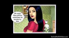 Savita Bhabha的Desi色情卡通：一个诱人的女人，戏弄男人 1 敏 10 sec