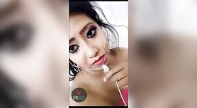 Busty Desi MILF with hairy pussy gets naughty on camera with MMS leak 15 min 20 sec