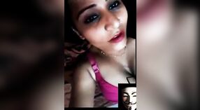 Naughty girl flaunts her big boobs in Indian sex video 4 min 10 sec