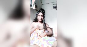 Amateur Indian babe flaunts her gorgeous breasts on camera 0 min 0 sec