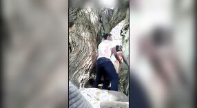 Desi schoolgirl gets caught having sex outdoors with her boyfriend on camera 5 min 20 sec