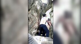 Desi schoolgirl gets caught having sex outdoors with her boyfriend on camera 8 min 40 sec