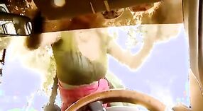 Indian aunty with big boobs gets seduced in a car wash 2 min 00 sec