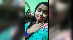 Desi girl with big lips teases and plays a role in a video call 1 min 40 sec