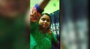 Desi girl with big lips teases and plays a role in a video call 0 min 50 sec