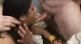 Indian woman with big boobs gets pounded by Middle Eastern guys 1 min 40 sec