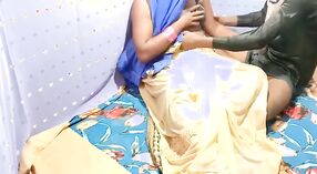 Indian Bhabhi's Rough and Intense Sex in a Blue Sari Village 7 min 50 sec