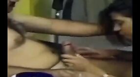 Big-boobed Indian couple indulges in oral sex and pussy eating 3 min 00 sec