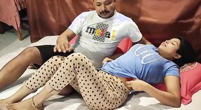 Indian MILF enjoys cunnilingus before having sex with her stepbrother in MMS video 0 min 0 sec