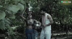 Dirty talk and bhabhi fucking in the jungle with local bully 2 min 40 sec