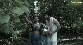Dirty talk and bhabhi fucking in the jungle with local bully 3 min 00 sec