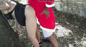 Indian Santa gets naughty with Desi Bhabhi in the woods 1 min 40 sec