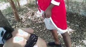 Indian Santa gets naughty with Desi Bhabhi in the woods 4 min 40 sec