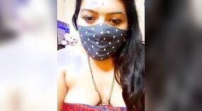 Desi housewife with chubby body flaunts her breasts and smooth pussy on live cam 6 min 20 sec