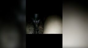 Naughty boy enjoys a close-up view of his hairy pussy in desi porn mms 5 min 00 sec