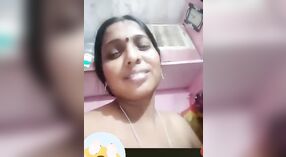 Desi housewife shows off her big boobs and gets naughty in this homemade video 0 min 0 sec