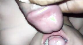 Aunty Indian gets a mouthful of cum in this hot video 3 min 20 sec