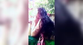 Desi bhabhi with big breasts swims topless in outdoor bath video 2 min 20 sec