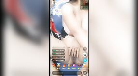 Desi model's big boobs get exposed in live cam show 5 min 00 sec