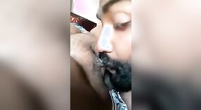 Indian girl gets naughty with her mouth and pussy in this steamy video 3 min 40 sec