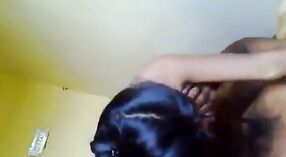 Indiano bhabha prende giù e sporco con lei Telugu collega in questo hardcore video 3 min 40 sec