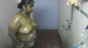 Indian aunty with chubby body masturbates on hidden cam 3 min 20 sec