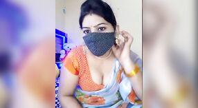 Desi bhabhi strips down to show off her big boobs and sexy body on live cam 3 min 30 sec