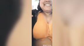 Bangla sex goddess flaunts her big boobs on camera 0 min 40 sec