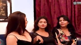 Three Indian sluts engage in hardcore group sex with their wealthy client 0 min 0 sec
