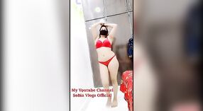 Sobia's hot desi babe strips down and dances naked in anal sex video 1 min 20 sec