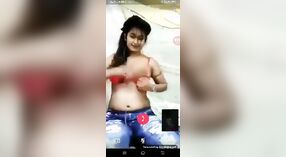 Desi beauty reveals her breasts and plays with herself in porn video call 0 min 40 sec