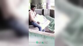 Desi college student caught sucking her lover outdoors in a desi mms video 3 min 40 sec