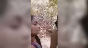 Desi XXX gives her boyfriend an outdoor blowjob and receives a messy cumshot 1 min 40 sec