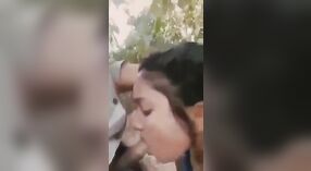 Desi XXX gives her boyfriend an outdoor blowjob and receives a messy cumshot 3 min 30 sec