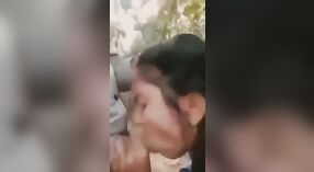 Desi XXX gives her boyfriend an outdoor blowjob and receives a messy cumshot 3 min 40 sec