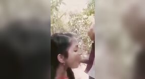 Desi XXX gives her boyfriend an outdoor blowjob and receives a messy cumshot 1 min 10 sec