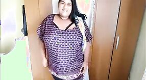 NRI BBW strips and shows off her big boobs on webcam 0 min 40 sec