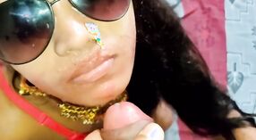 Desi babe in glasses gives an intense blowjob in this hot video 9 min 30 sec