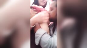Pakistani girl's boob show gets recorded and licked by older man 3 min 30 sec