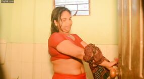 Titsy Bengali girl gets wet and wild in the bath 8 min 20 sec
