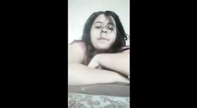 Big-breasted girl gets naughty on camera 3 min 00 sec