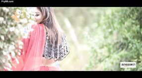 Mistress in red sari naari nandini nayek teases with her belly button 2 min 50 sec