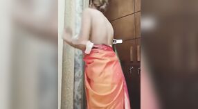 Beautiful Bengali girl in saree shows off her striptease skills 1 min 30 sec